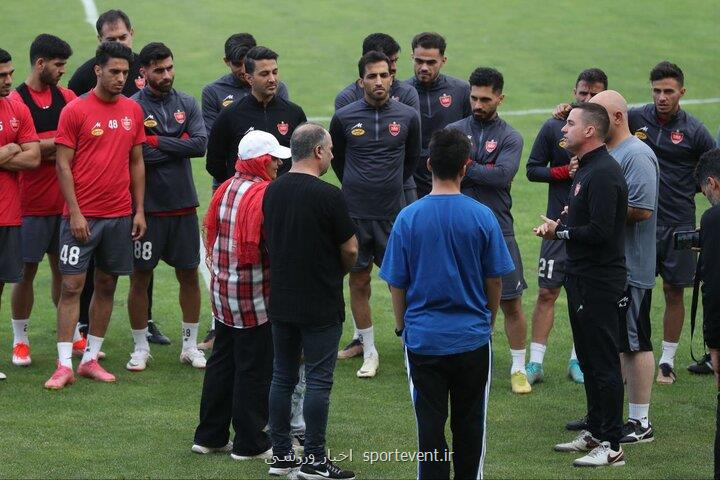 تمرین پرسپولیس با حضور هوادار بانو