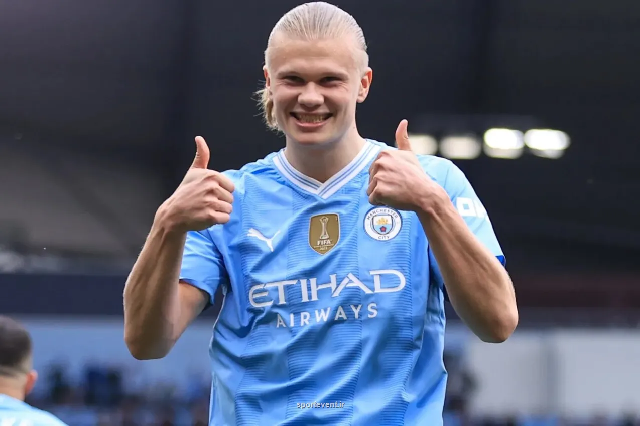 عکس شوخی هالند با سخت گیری گواردیولا خیالت از من راحت باشد!