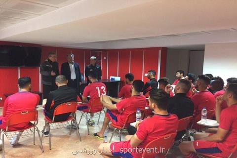 جلسه مفصل سرپرست باشگاه پرسپولیس با اعضای تیم
