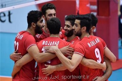 پیروزی قاطع تیم ملی والیبال ایران مقابل تونس